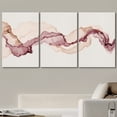 thumbnail image 2 of wall26 Canvas Print Wall Art Pastel Watercolor Magenta Orange Smoke Waves Abstract Shape Illustration Modern Art Decorative Boho Multicolor for Living Room, Bedroom, Office - 24"x36" x 3 Pa, 2 of 5
