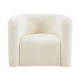 thumbnail image 4 of Curves Cream Velvet Lounge Chair, 4 of 4