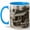Blue, variant on Paris Bookshop 11oz Ceramic Mug, French Book Lover Coffee Cup, Cozy Street Cafe Library Gift