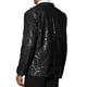 thumbnail image 3 of Blazer de lentejuelas Lars Amadeus para hombres, chaqueta deportiva brillante y colorida con solapa de pico, color negro, 3 of 5