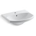 thumbnail image 2 of Kohler 2363-1-96 22.75 in. Rectangular Pedestal Bathroom Sink - Biscuit, 2 of 2