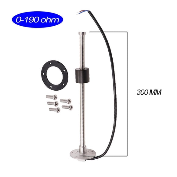 1 Pce 0-190ohm 240-33ohm Jauges de Niveau de Carburant Auto Capteurs de Niveau d'Eau pour Bateau avec Unité d'Envoi de Carburant 200 250 300 350 450 mm