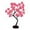 Pink, variant on Uuowzo Rose Flower Table Tree Light 24 LEDs Desk Top Bonsai Lighted Tree Battery Operated USB Plug Powered Tree Table Lamp Rose Flower Desk Tree Lamp for Home Party We Valentine's Day Gifts