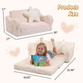 thumbnail image 2 of Sofá convertible suave 2 en 1 Chair MOMCAYWEX para niños pequeños, 2 of 9