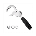 thumbnail image 3 of Multifunctional Bathroom Wrench Adjustable Opening 80Mm Spanner Sink Faucet Narrow Sewer Water Pipe Repair Tool, 3 of 7