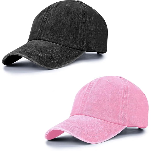 1/2/3 Pcak Baseball Cap Unisex Vintage Washed Distressed Cap,Retro Adjustable Dad Hats,Baseball Hat for Men Women