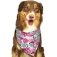 thumbnail image 6 of Disketp Flamingo Dog Bandanas 1PC Triangle Adjustable Puppy Bandana Bib Handkerchief for Large Medium Girl Dogs Pets Gift, 6 of 6