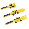thumbnail image 5 of Construction Utensils for Kids Construction Themed Toddler Utensils Eating Set with Excavator Fork Spoon, 5 of 5
