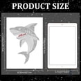 thumbnail image 2 of Glass Hotfix Rhinestone Iron on Appliques Costume Accessories for Clothes Pants Shark 297x210mm, 2 of 7