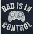 thumbnail image 2 of Father's Day Gamer Dad is in Control Men's Big & Tall Crewneck Graphic Tee Brisco Brands 2X, 2 of 5