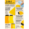 thumbnail image 5 of Dependable Multipurpose Silicone Cleaning Sponge Set with 2 Sponges, 2 Count, 5 of 11