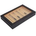 thumbnail image 3 of Estuche de exposición de pluma estilográfica de madera de 12 dígitos, caja de regalo de almacenamiento de pluma de barniz para hornear negro, 3 of 14
