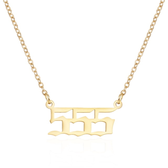 Fiudx Ofertas del día Collar en el cuello y accesorios en el cuello y en el número dorado clásico a la moda para parejas