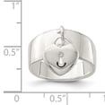 thumbnail image 2 of 925 Sterling Silver Dangle Lock Ring, 2 of 2