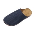 thumbnail image 3 of Domuza Closed Toe Slippers for Women Casual Comfortable Slip on Sandals Summer Casual Walking Platform Slides,Lightweight Non Slip Summer Beach Footwear Blue 5.5（EU-36）, 3 of 6