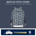 thumbnail image 5 of FORMRS Kids Backpack for School Unisex 17" Casual Bookbag Travel Daypack with Compartment Pockets, Blue Cartoon Robot Pattern, 5 of 7