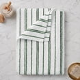 thumbnail image 5 of Mainstays Basic Striped Bath Towel, Soft 100% Cotton and Highly Absorbent Bath Towel, Green, 5 of 5