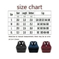 thumbnail image 4 of FANNYC Racerback Sports Bras For Women Padded Seamless High Impact Support For Yoga Gym Workout Fitness,Stretch Gather Running Activewear Tank Tops Bras ,Navy / Red /Black, 4 of 7