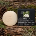 thumbnail image 2 of GENTS Men’s Shave Soap 97% All Natural, Cedar & Pine Scent, Rich Lather Wet Shaving Soap, Traditional Shave Soap Puck, 3 oz, 2 of 9