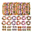 thumbnail image 1 of Dream Lifestyle 4/16 PCS Hawaiian Leis Set, Colorful Hula Dance Garland, Artificial Flowers Lei, Headband and Wristband, for Hula Dance Luau Party, Favors Celebrations Decor, 1 of 8