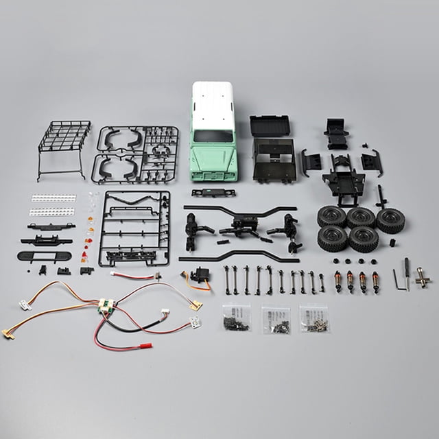 Camión de Control Remoto Para Niños 1/18 Auto de Control Remoto Car Off-Road Car 4Wd 2.4Ghz Actura A Seculación A Secula Coche Con Leches liderado para Todo Terrino 3 Batería
