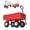 Red - Style 1, variant on 400 lbs Heavy Duty Garden Cart Wagon, Utility Yard Cart with 10" All-Terrain Pneumatic Tires, Removable Mesh Panels, Maneuverable Outdoor Utility Wagon for Gardening Yard Work - Green Style 2