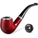 thumbnail image 1 of Pipa de tabaco, pipa de tabaco completamente doblada para fumar, pipa de plástico similar a la madera con perilla, liviana e impermeable, juego de regalo para fumar para principiantes, 1 of 5