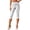 White, variant on hoksml Women Wrap Tie Side Bow Capri Leggings High Waist Stretch Slim Cropped Trousers for Office Daily Date Wear