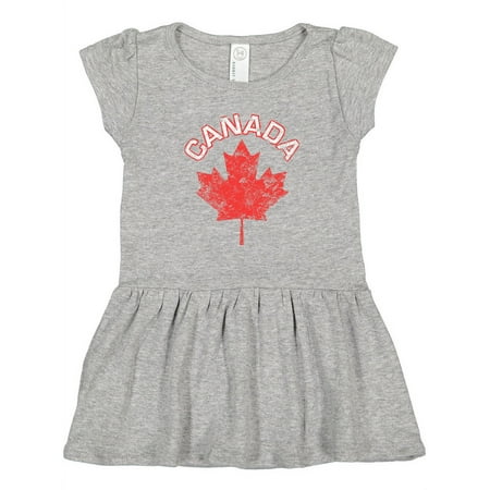 

Inktastic Canada Maple Leaf Gift Toddler Girl Dress