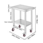 BENTISM 24 x 18 Stainless Steel General Purpose Table