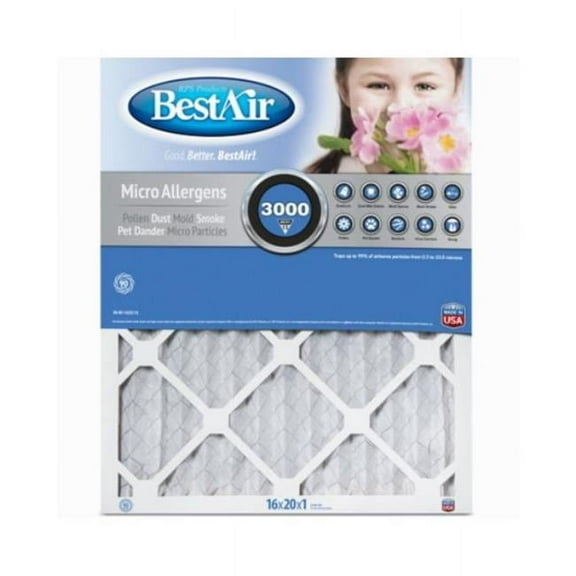 16 x 20 x 1 in. BestAir M13 Filter - Pack of 6
