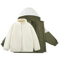 thumbnail image 7 of Wancir Girls Jacket 2 In 1 Liner Fleece Windproof Waterproof Lightweigt Coat With Hood, 7 of 7
