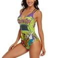thumbnail image 6 of Scooby Doo Women's One Piece Swimsuits Tummy Control Bathing Suits V Neck Double Straps Swimwear Slimming S, 6 of 8