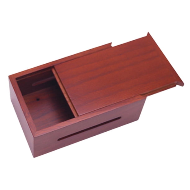 Caja de música de madera artesanal, caja de música antigua para hacer tú mismo, ideal para cumpleaños, bodas, para mujeres y hombres. Roble rojo