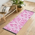 thumbnail image 6 of Pink Style Pattern Bedroom Runner Rug 2'x 6' Non Slip Carpet Indoor Home Area Rug Living Room, 6 of 8