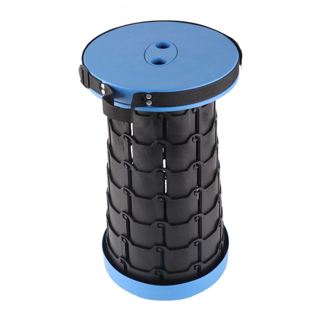 Taburete plegable portátil, taburete plegable retráctil portátil para exteriores, taburete plegable compacto y ligero
