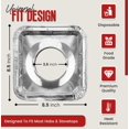 thumbnail image 4 of Paquete de 100 fundas de aluminio para estufas de gas, 4 of 6