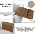 thumbnail image 5 of Sofa Armrest Organize remote holder bedside caddy organizer with 5 pockets，non-slip couch remote control holder couch armchair caddy accessories ( 35"x12.4"), 5 of 7