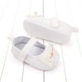 thumbnail image 7 of Toddler Girl Sneakers Sizes 0-6 Months Summer Sports Flat Bottom Lightweight Round Toe Ribbon Bowknot Pearl White Baby Shoes, 7 of 7