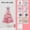 A, variant on TOPRenddon Tabletop Christmas Tree with Lights, Mini Christmas Tree with Star Led String Light for Home Desktop Xmas Tabletop Decoration Pink