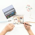 thumbnail image 3 of Miangastore Empty Watercolor Box Black 1Set Rectangular 8.7X2.9X0.9In, 3 of 9