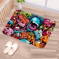 thumbnail image 5 of Graffiti Polyester Non-Slip Machine Washable Door Rug Game Mat Kitchen Rug Office Rugs, 5 of 6