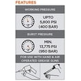 thumbnail image 4 of Prolube 43721 Flexible Grease Gun Hose Heavy Duty 5800 PSI 18-inch 1/8"" NPT, 4 of 4