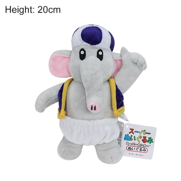 Juego caliente Mario Bros muñeco de peluche lindo Mario Luigi princesa Peach Daisy Rosalina elefante Bowser Bowser Jr Vivian Ninji juguete de peluche