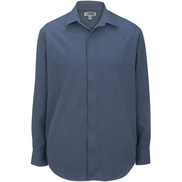 Edwards Garment Men's Big And Tall Adjustable Cuff Cafe Shirt_RIVIERA BLUE_LT