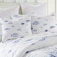 thumbnail image 5 of Levtex Home - Indigo Tide Quilt Set - King Quilt and Two King Shams - Coastal - Navy, Blue and White - Quilt (106x92in.) and Shams (20x36in.) - Reversible - Cotton, 5 of 7