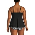 thumbnail image 2 of Lands' End Women's Plus Size DD-Cup Adjustable Scoop Neck Flutter Tankini Top, 2 of 3