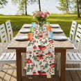 thumbnail image 4 of Table Runners 70 Inches Long Dress Scarves, Red Mushrooms Farmhouse Coffee/Dining/Kitchen Table Decor, Holiday Table Runner, Maple Leaves Plants Vintage Botanical 13x70 Inch, 4 of 9