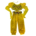 thumbnail image 2 of Rhuody 6-7 Years Outfits For Girls Solid Color Sleeveless Round Neck Children Belly Dance Kids Belly Dancing Cloth Retro Girl Clothes Yellow, 2 of 3