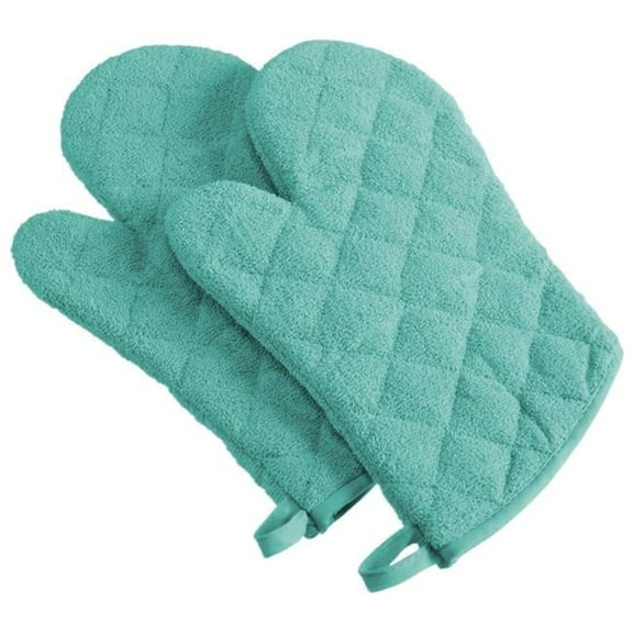 Aqua Terry Oven Mitt - Set of 2